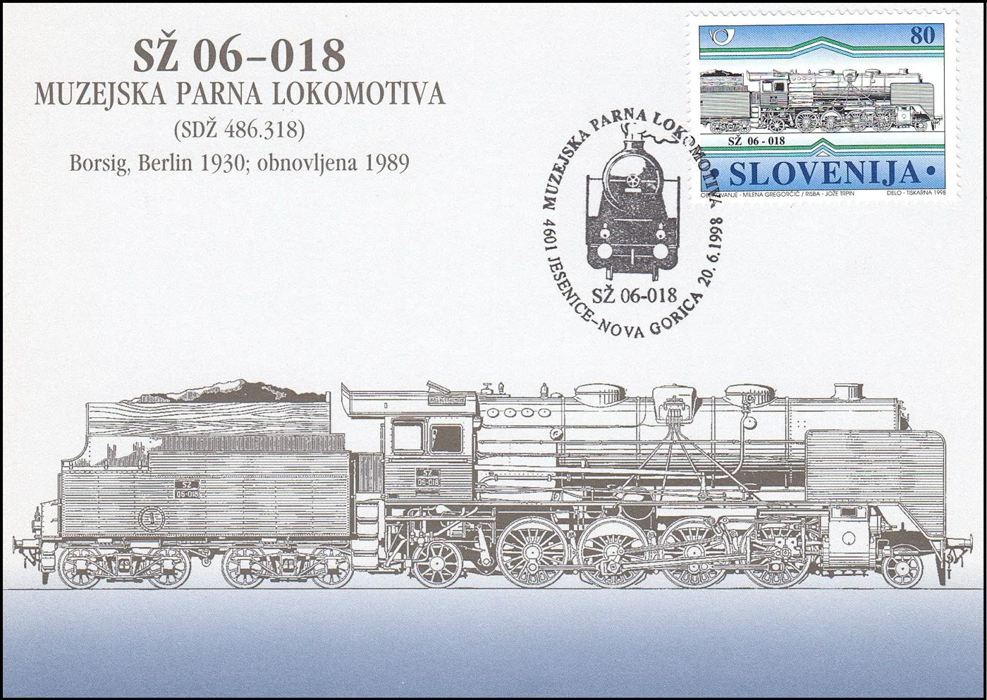 MUZEJSKA LOKOMOTIVA SŽ 06 - 018